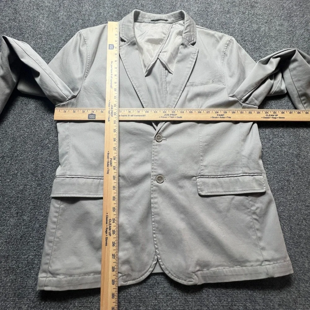 Angelo Litrico Mens Grey Slim Fit Unstructured Blazer Jacket 46 XL US 56 EUR